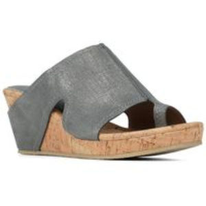 Donald Pliner Gerie Loop Toe Wedge Sandal 7 NWT